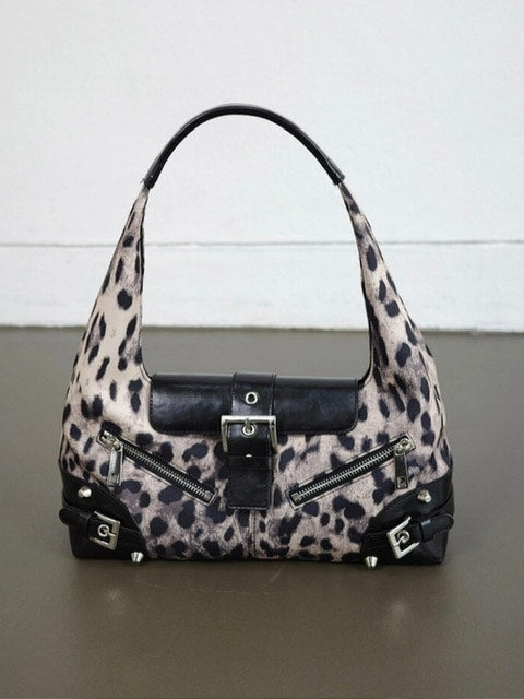 【NOT KNOWING】Small Moto Hobo Bag / 【ノットノーイング】スモールモトホボバッグ