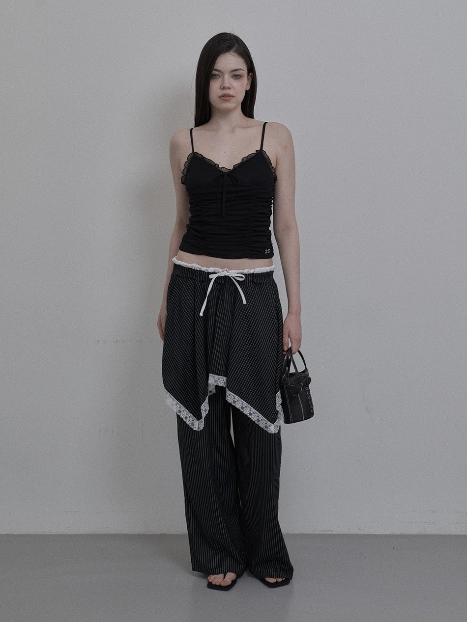 【SETUP‐EXE】MESH SHIRRING SLEEVELESS