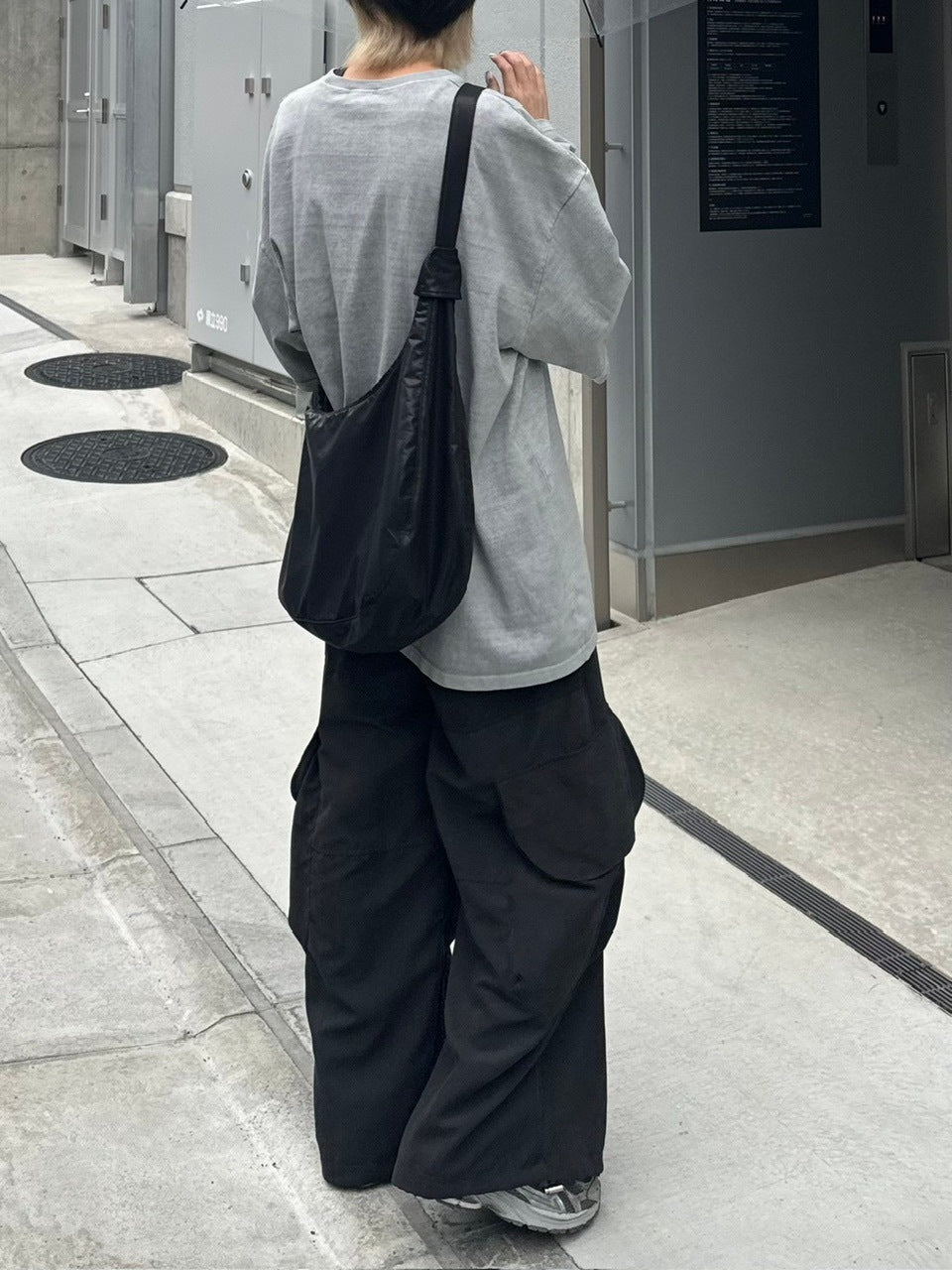 【Chikashitsu +】layered graphic long sleeve (2color) / 【チカシツプラス】レイヤードグラフィックプリント長袖Tシャツ