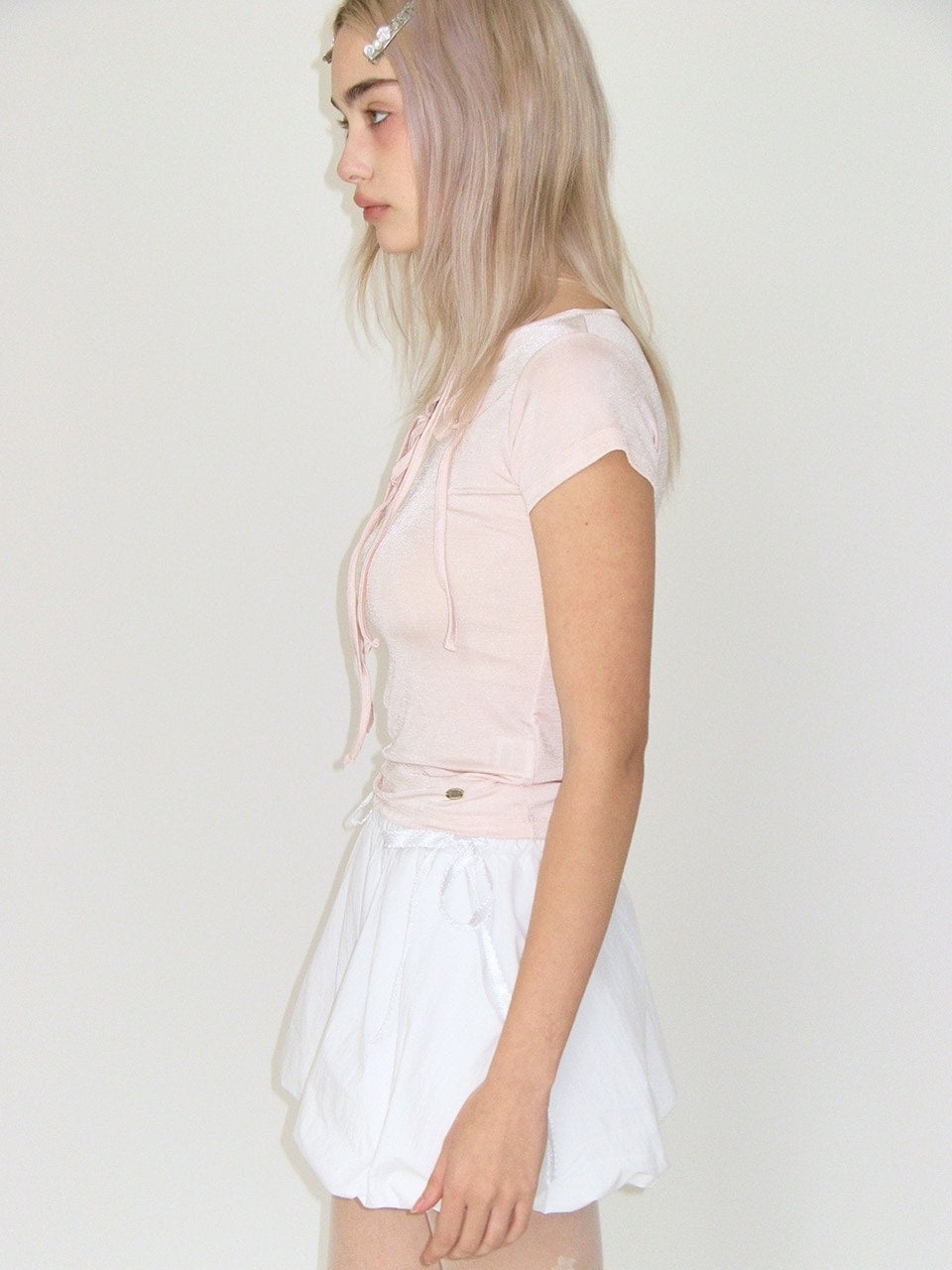 【CRANK】SHIRRING BALLOON SKIRT