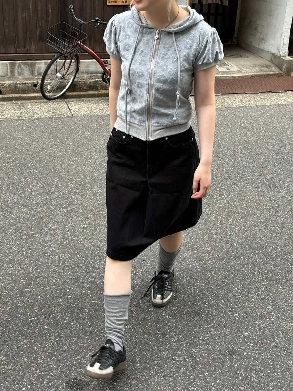 受注制【OaKS】cotton midi skirt