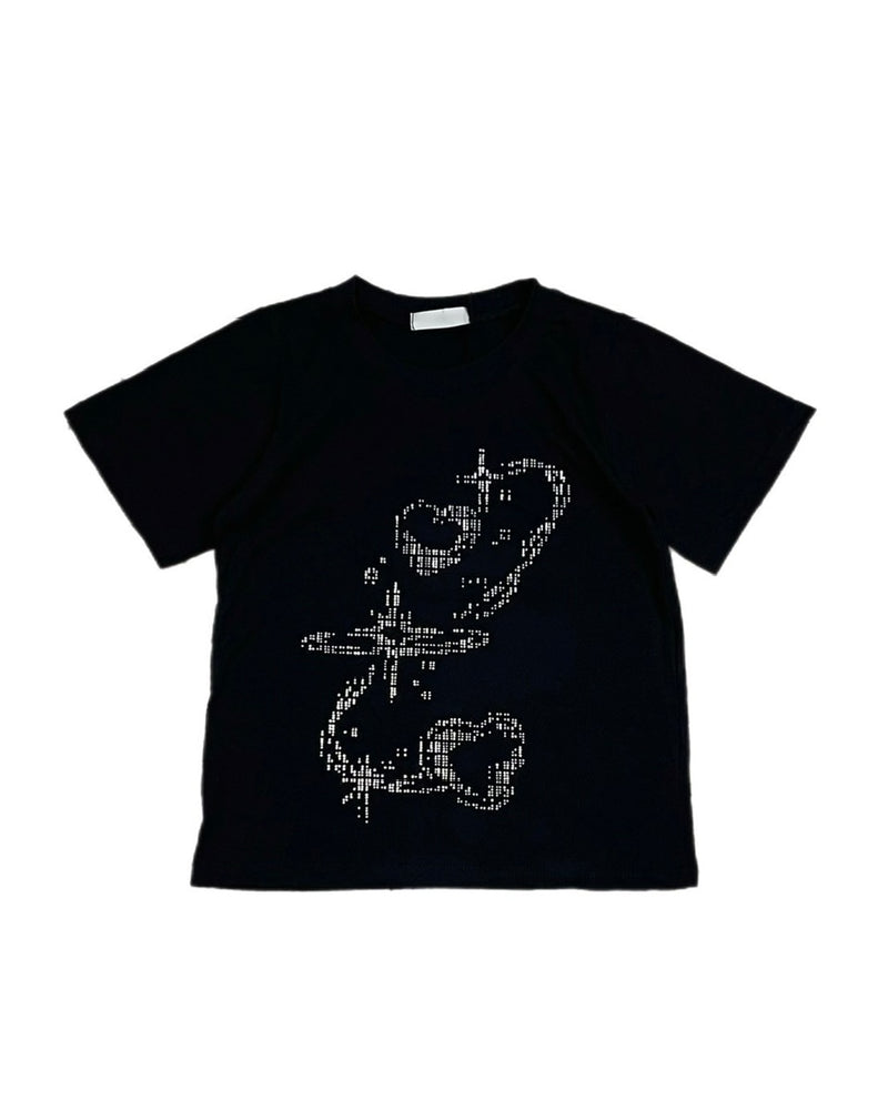 受注制【OaKS】twinkle cropped t-shirt (2color)