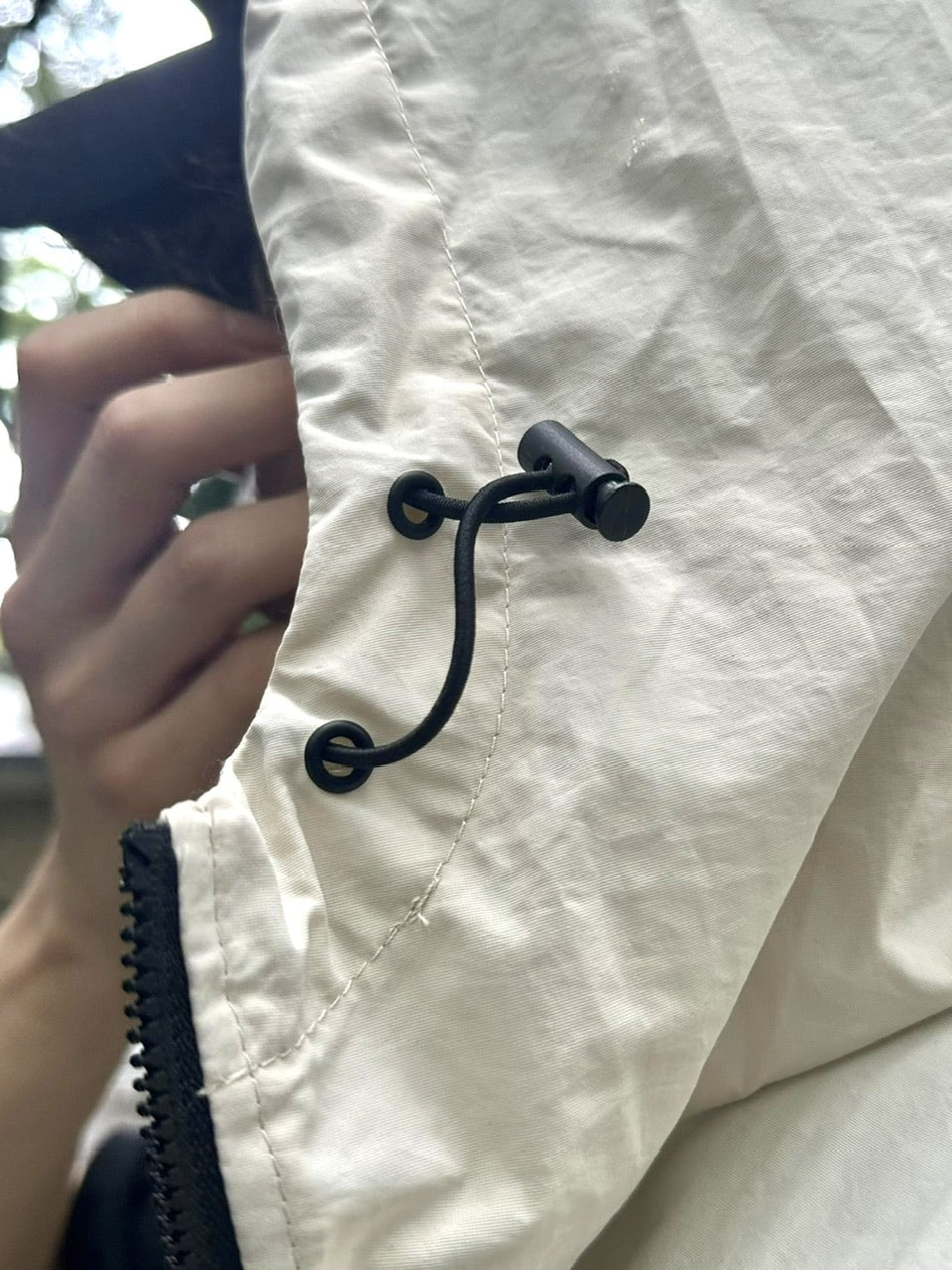 受注制【youll】nylon hooded vest (2color)