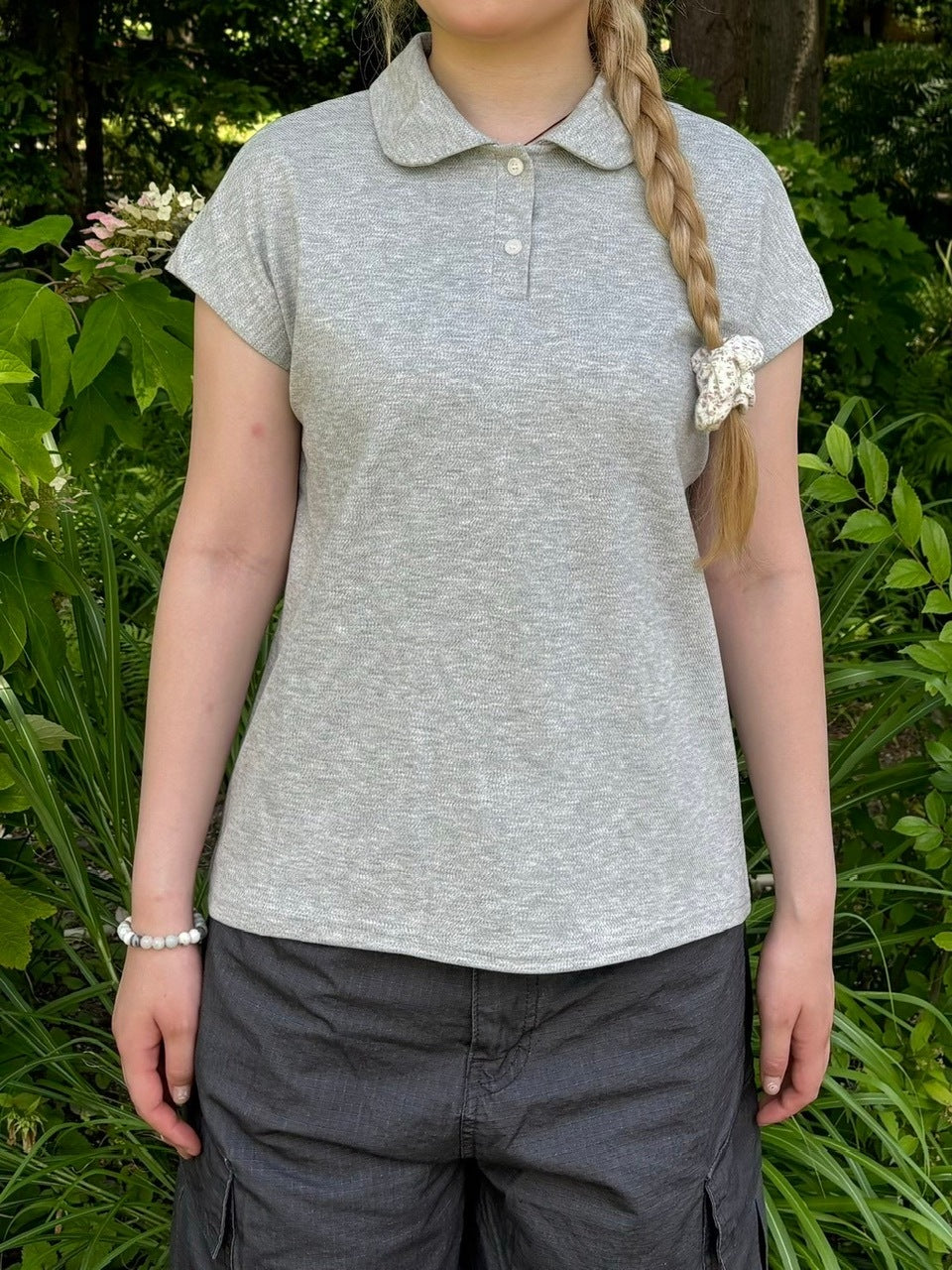 受注制【OaKS】round collar polo shirt (3color)