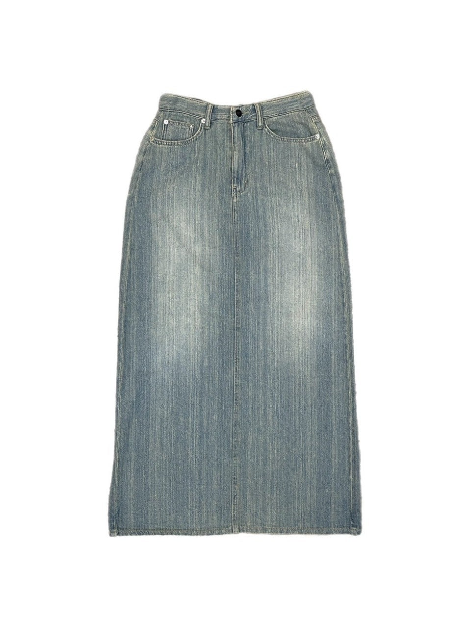 受注制【OaKS】maxi denim long skirt (2color)