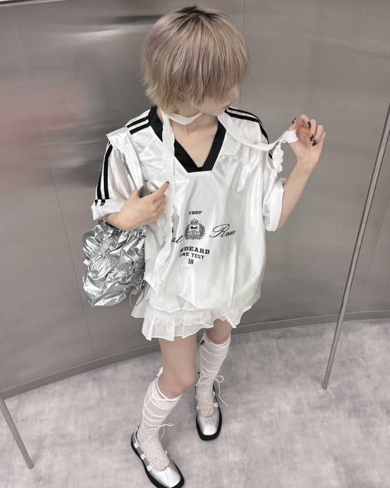 受注制【nmtc +】side line uniform tee (2color)