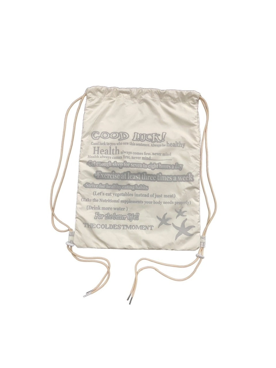 【THECOLDESTMOMENT】TCM starfish reversible gym sack