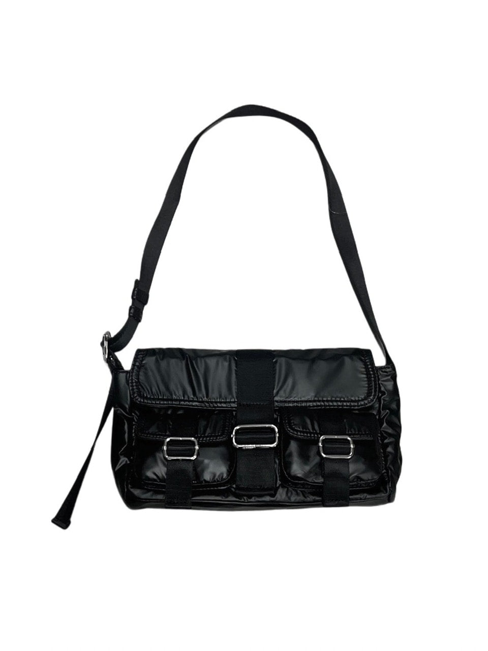 受注制【Never mind the XU】metallic belt pocket bag (2color)