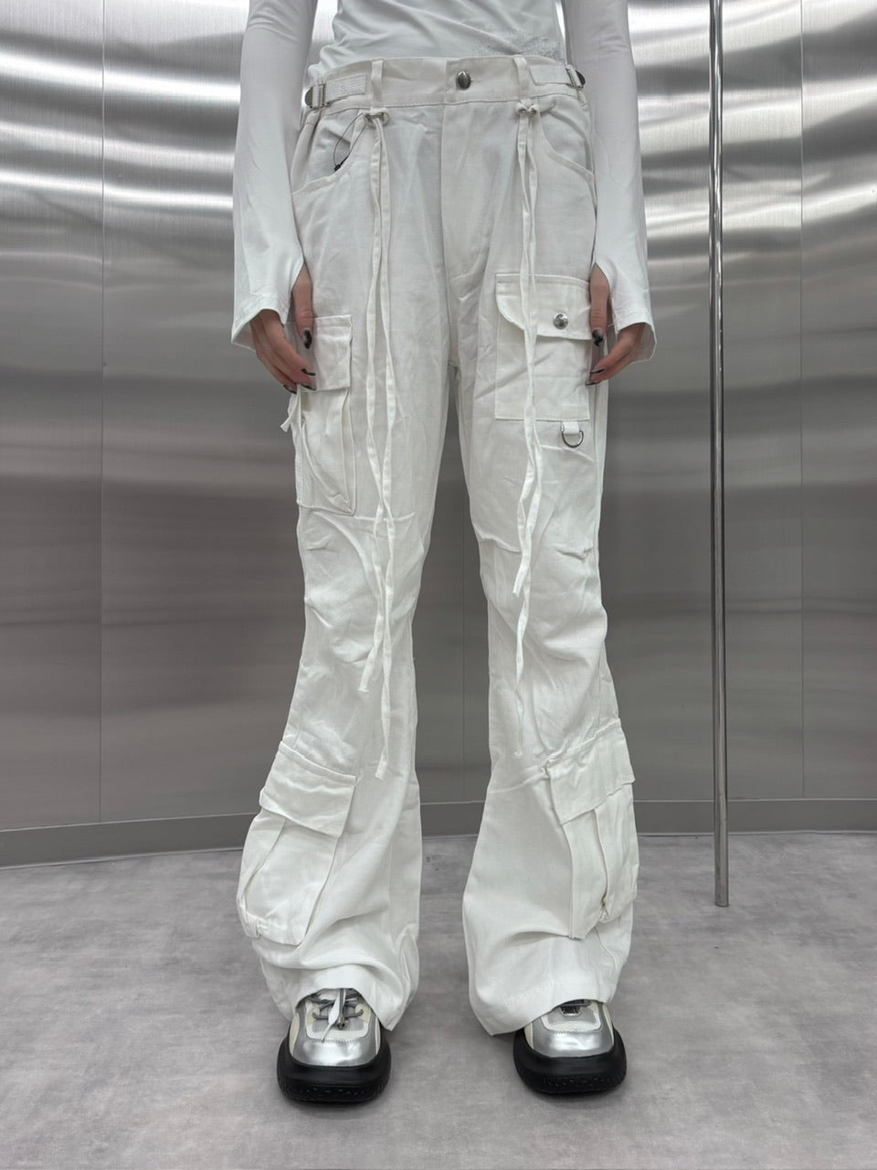 【nmtc +】slim fit pocket cargo pants (2color)