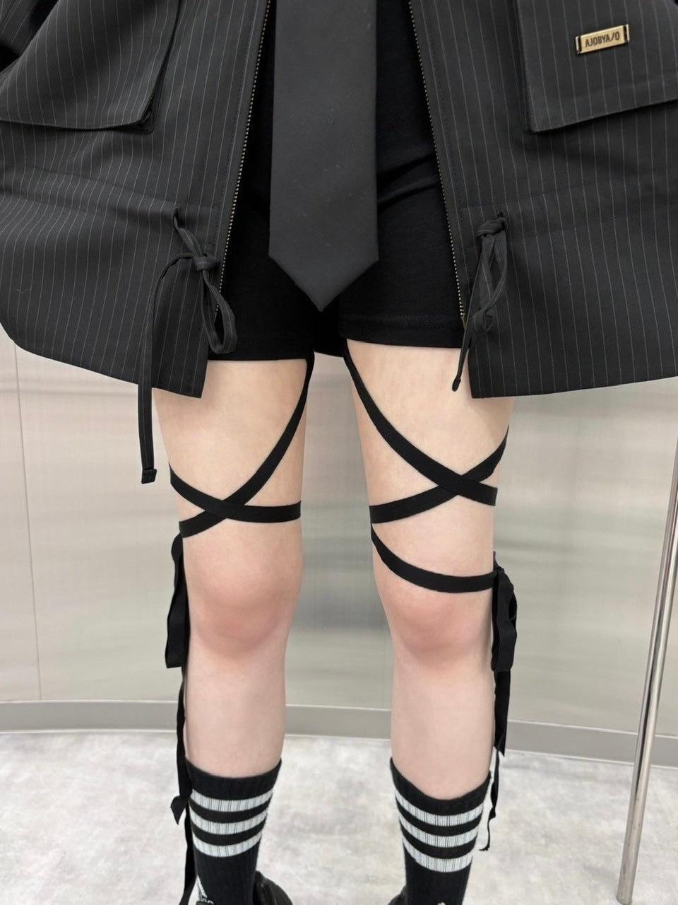 受注制【nmtc +】ribbon leggings (2color)