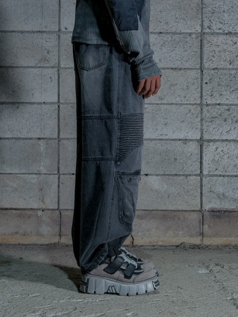 【DIG YOUR OWN GRAVE】WASHING BIKER PANTS