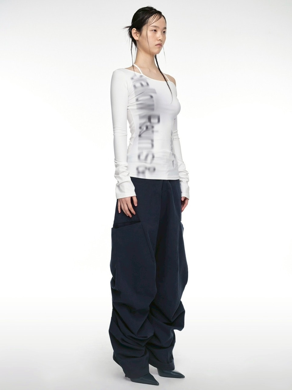 【NACHE】HALTER SLIM FIT LONG SLEEVE