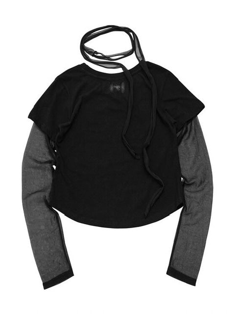 【FLAREUP】Sheer Vanish Scarf Long Sleeve