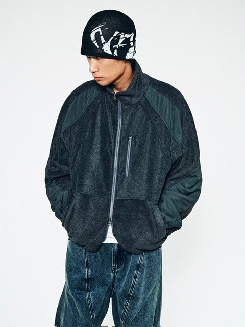 【NOMANUAL】T.S FLEECE JACKET / 【ノーマニュアル】フリース長袖ジャケット