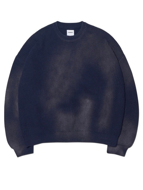 【NOMANUAL】SPRAY DYEING KNIT / 【ノーマニュアル】長袖ニット