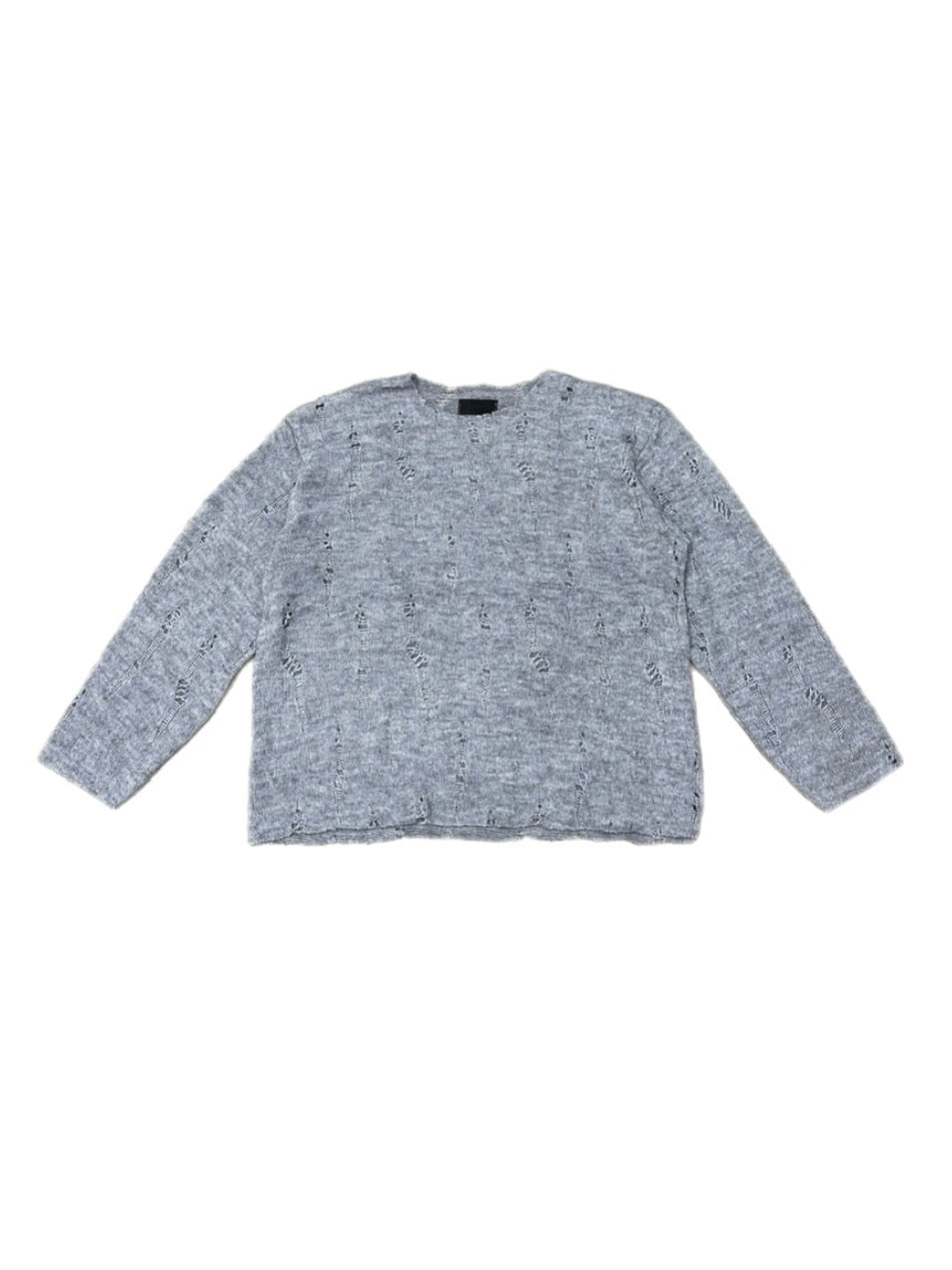 受注制【LUV CODE】damage mohair knit