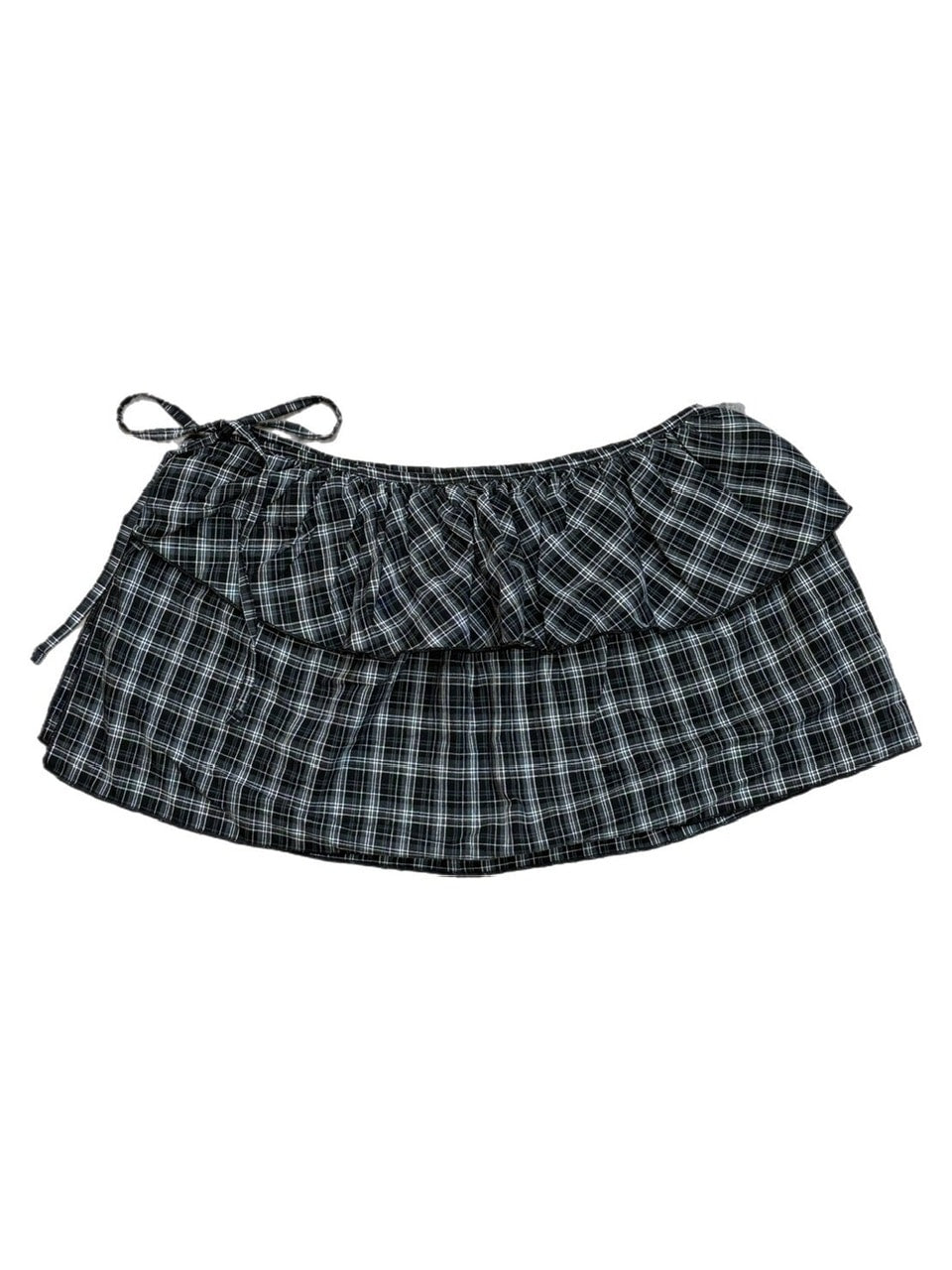 受注制【oaks】check frill wrap skirt (2color)