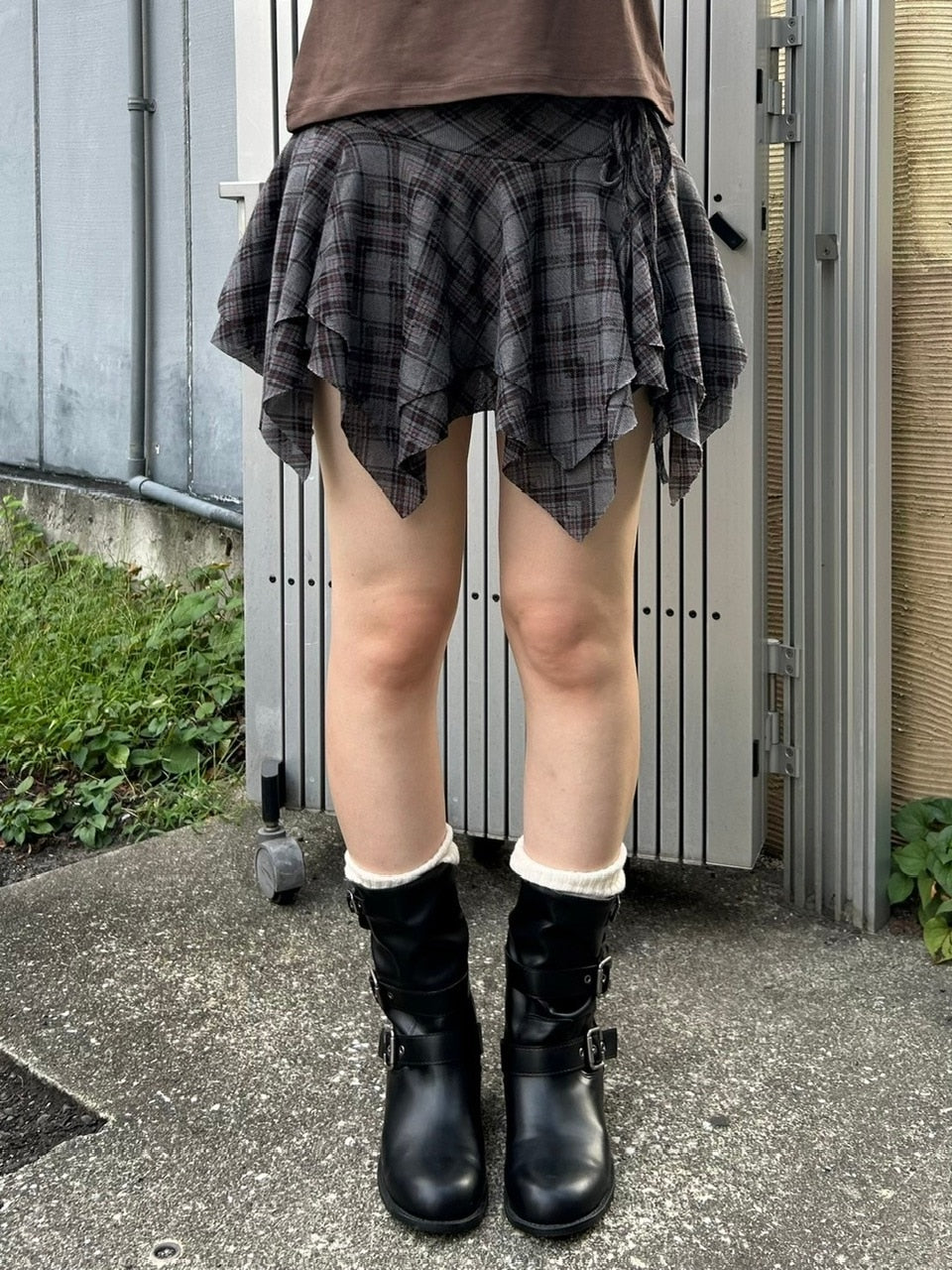 受注制【oaks】check mini skirt (2color)