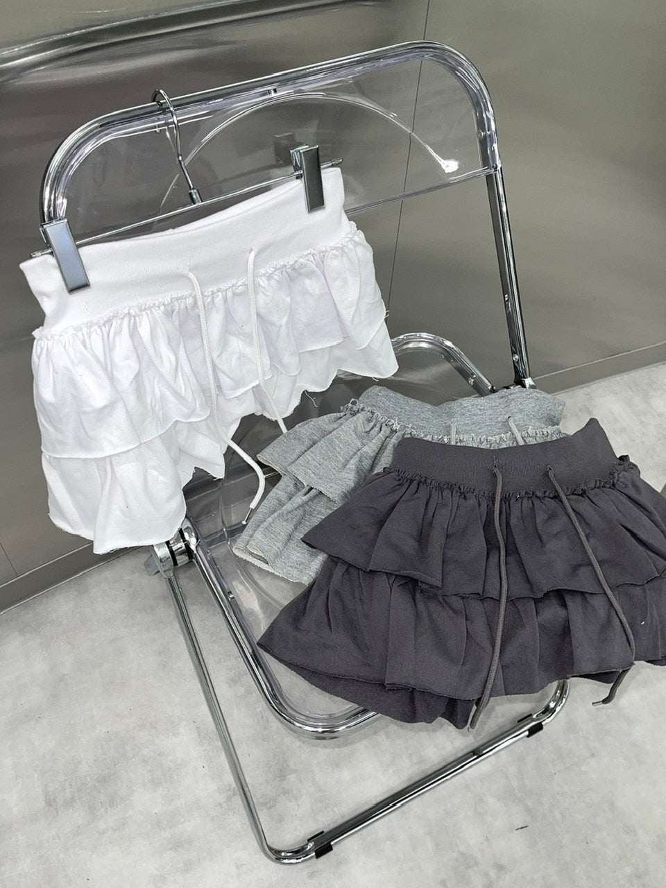 受注制【nmtc +】frill mini skirt 2 (4color)