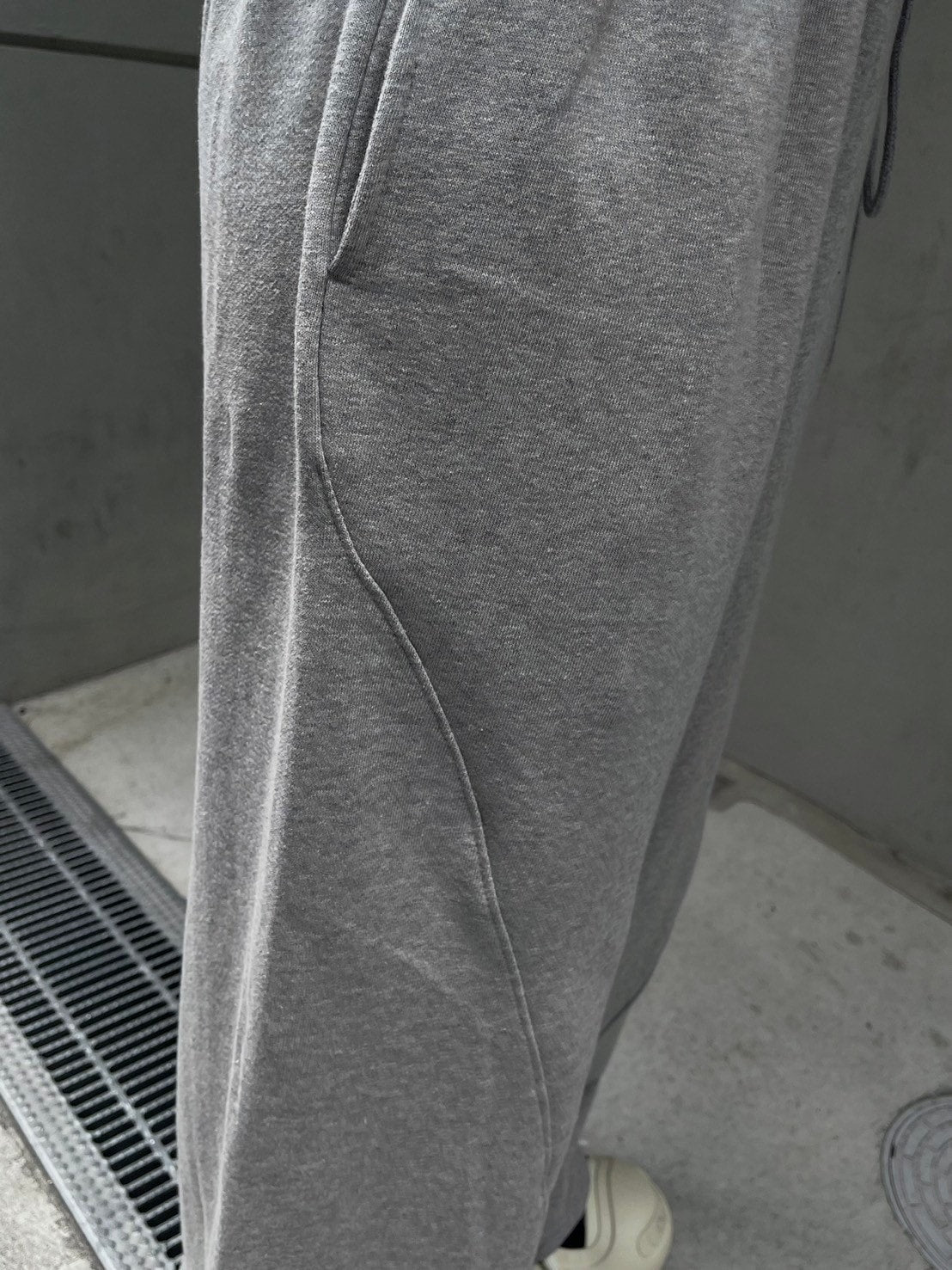 受注制【oaks】design ribbon wide sweat pants (3color)