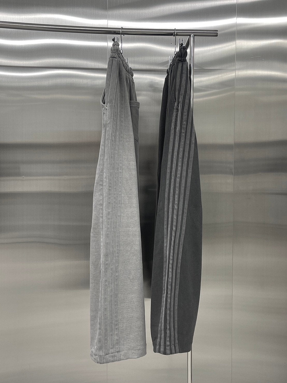 受注制【nmtc +】set up side line pigment sweat pants (2color)