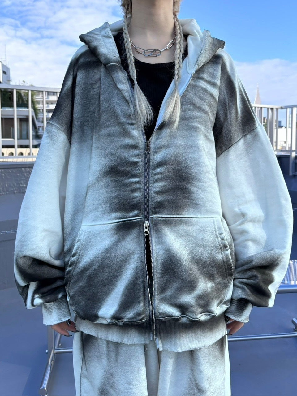 受注制【nmtc +】washing zip up hoodie (3color) / 【エヌエムティーシープラス】ウォッシングジップアップパーカー