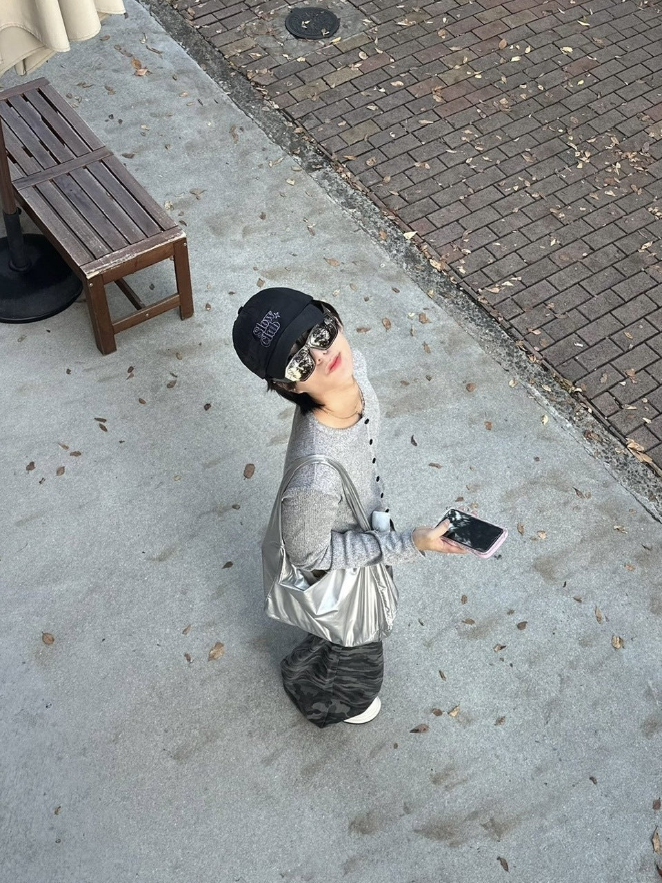 国際配送【LUV CODE】rib knit cardigan