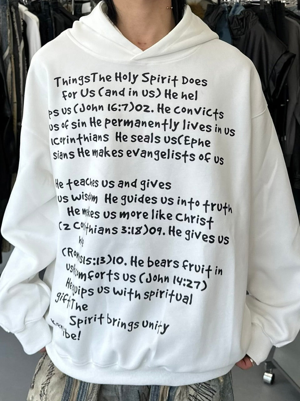 【LUV CODE】lettering hoodie (2color)
