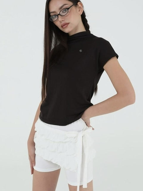 【Uglyshadow】CANCAN WRAP SKIRT PANTS SET