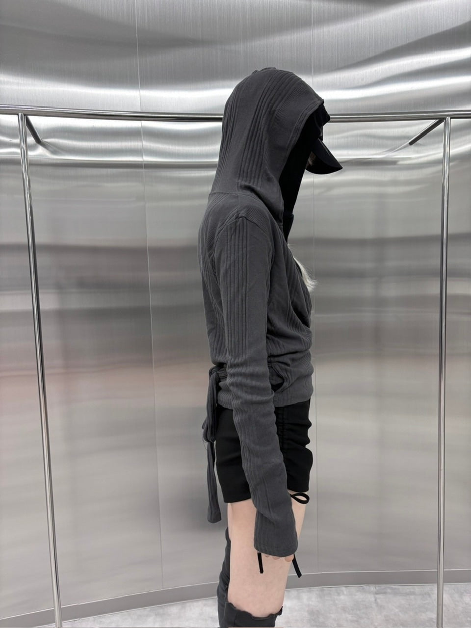 受注制【nmtc +】wrap hood long sleeve (3color)