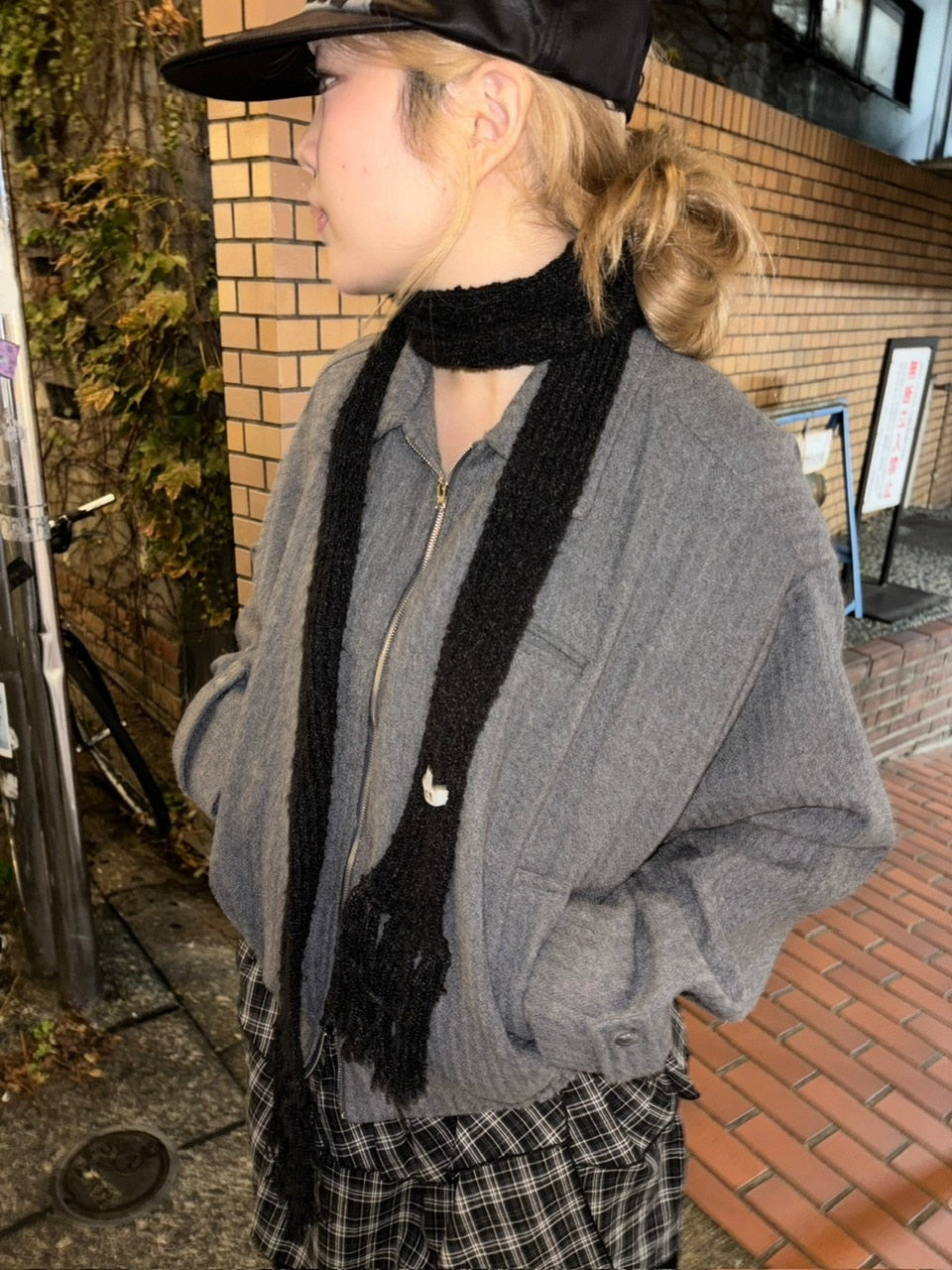 受注制【oaks】knit muffler (3color)