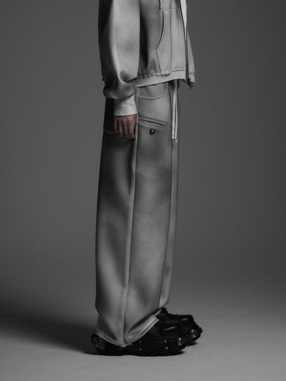 【Rosen Kreuz】the taste“V” WIDE OVERFIT SET UP PANTS