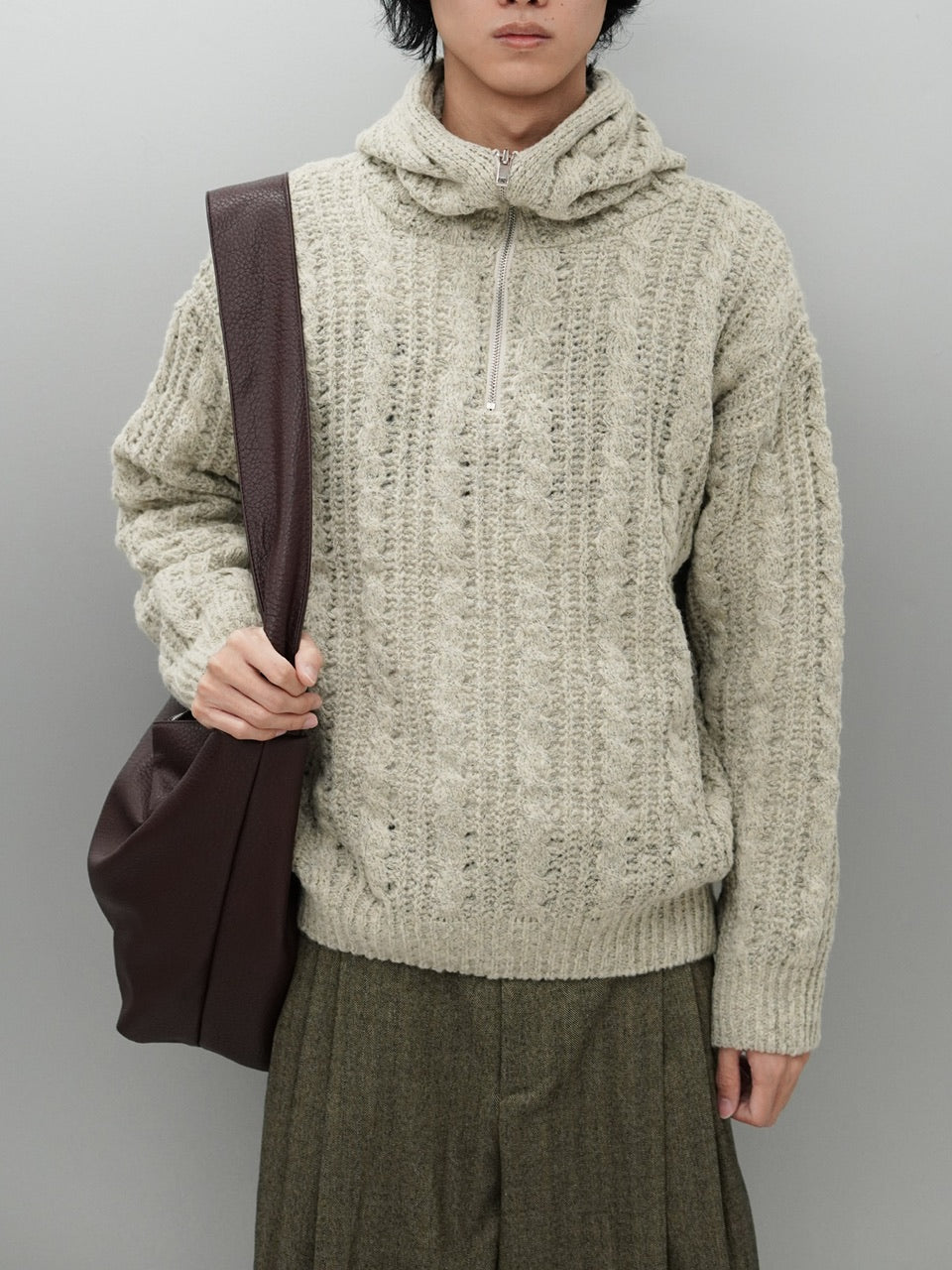 東京店WEB限定【Chikashitsu +】eco leather cross bag (2color)