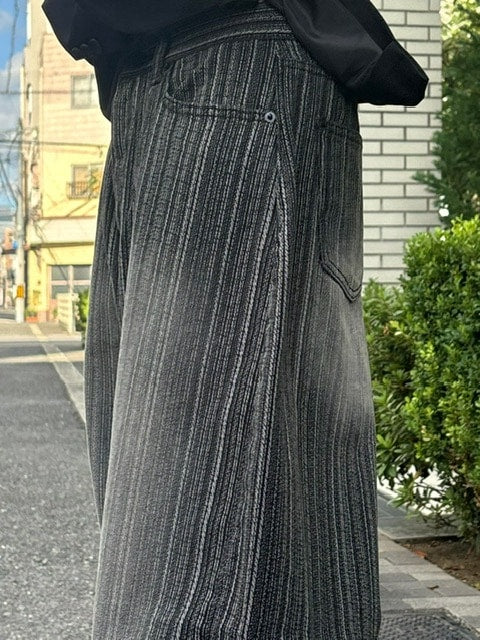 受注制【oaks】stripe design buggy pants