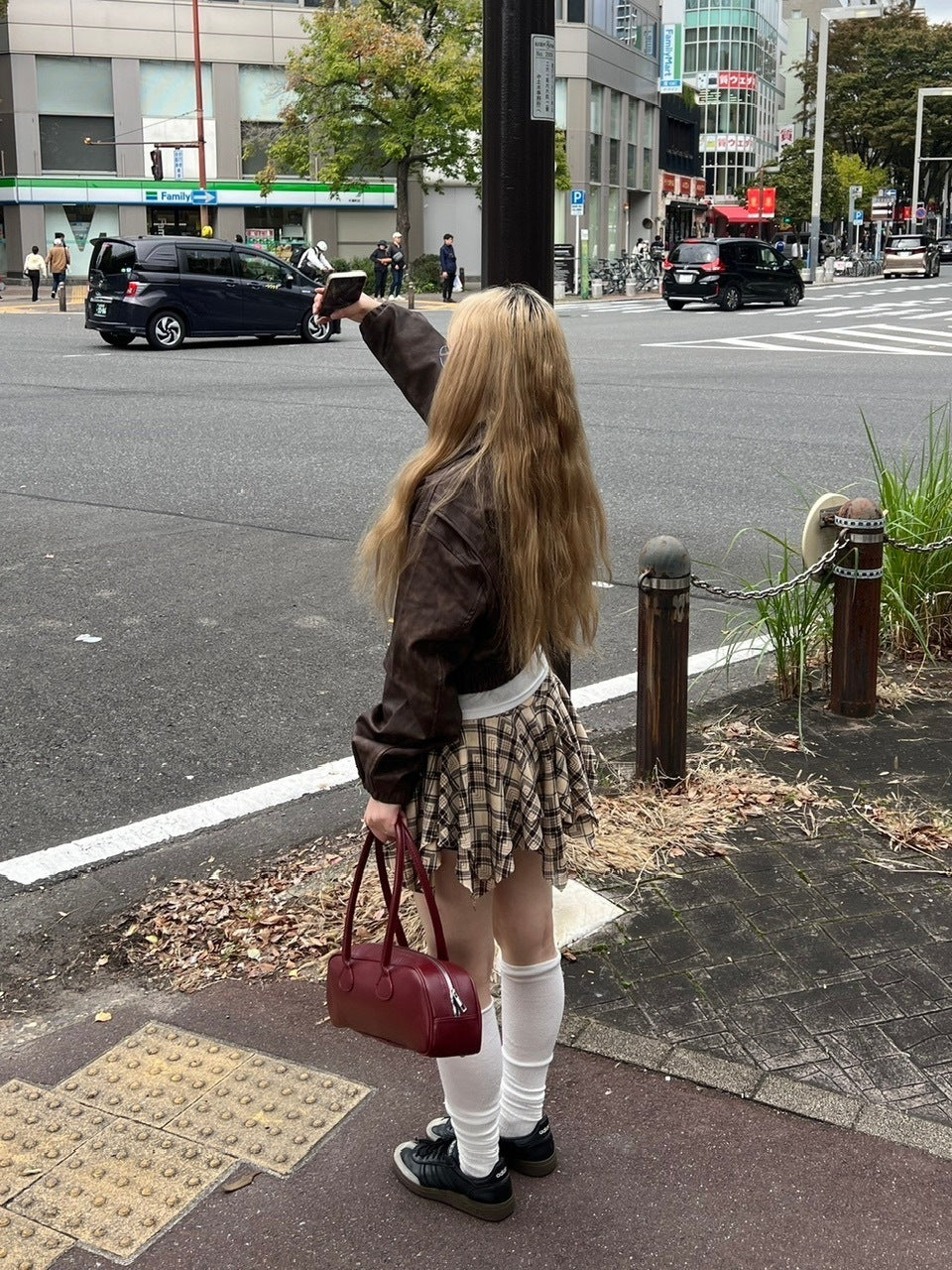 受注制【oaks】fake leather jacket (2color) / 【オークス】フェイクレザージャケット