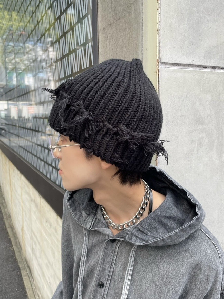 受注制【Never mind the XU】damage beanie (2color)