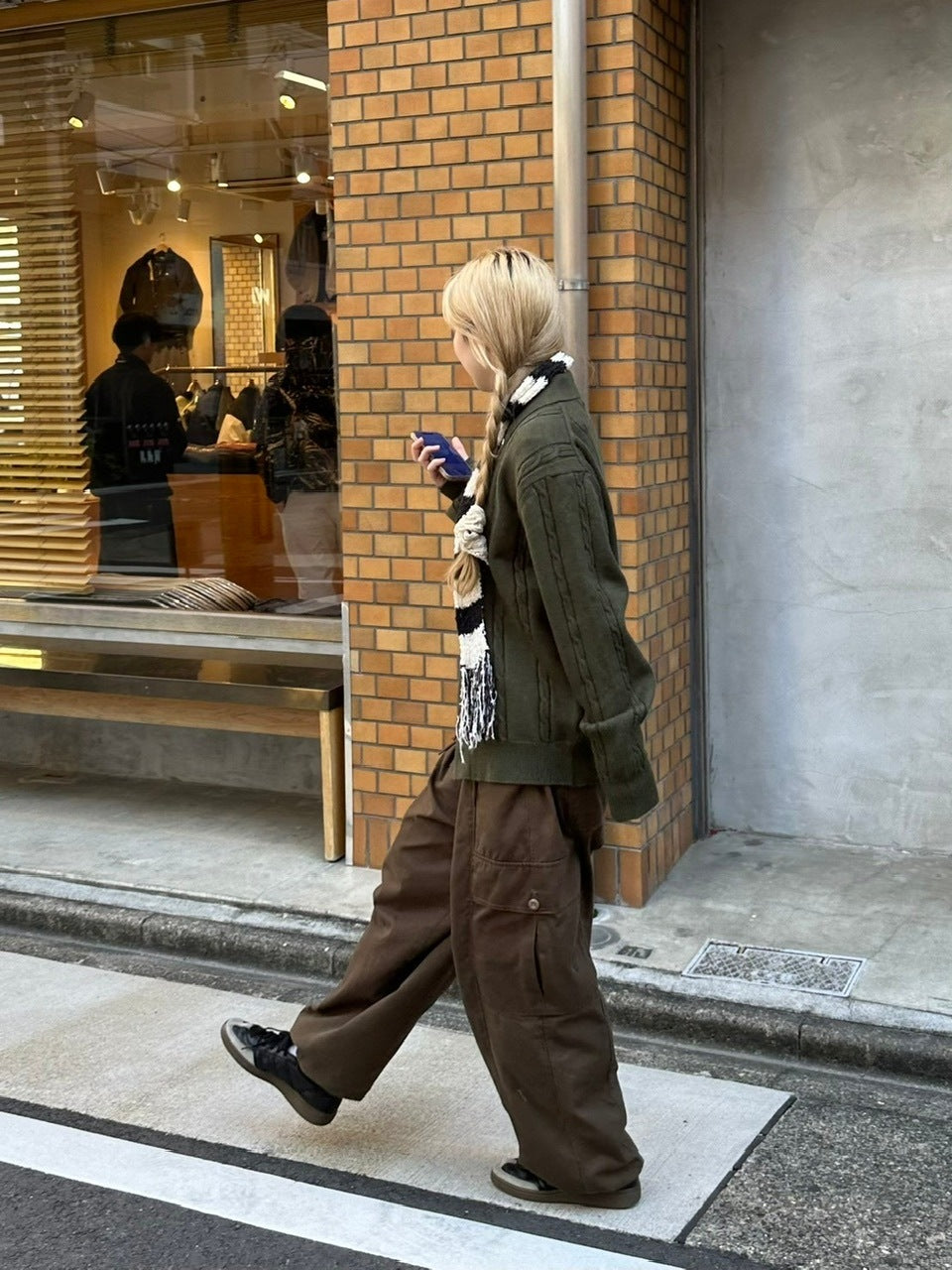 受注制【Chikashitsu +】cable lib knit cardigan (3color)