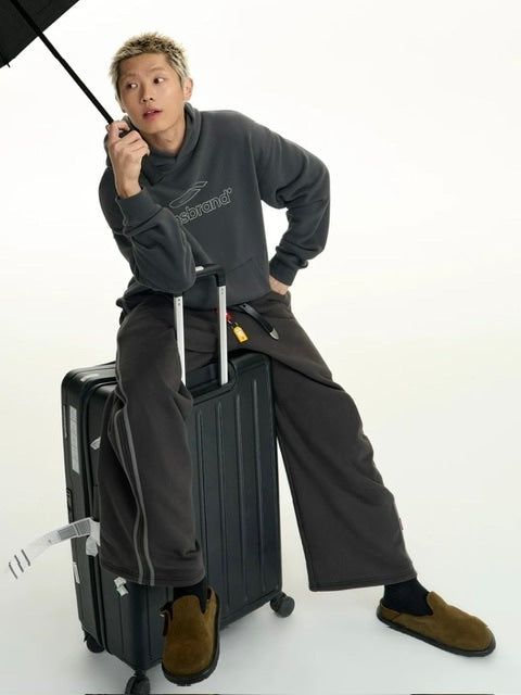 【TGNS】Line Logo Hooded Sweatshirt