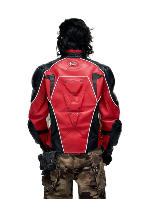 【PERSONSOUL】Sheepskin Racing Jacket