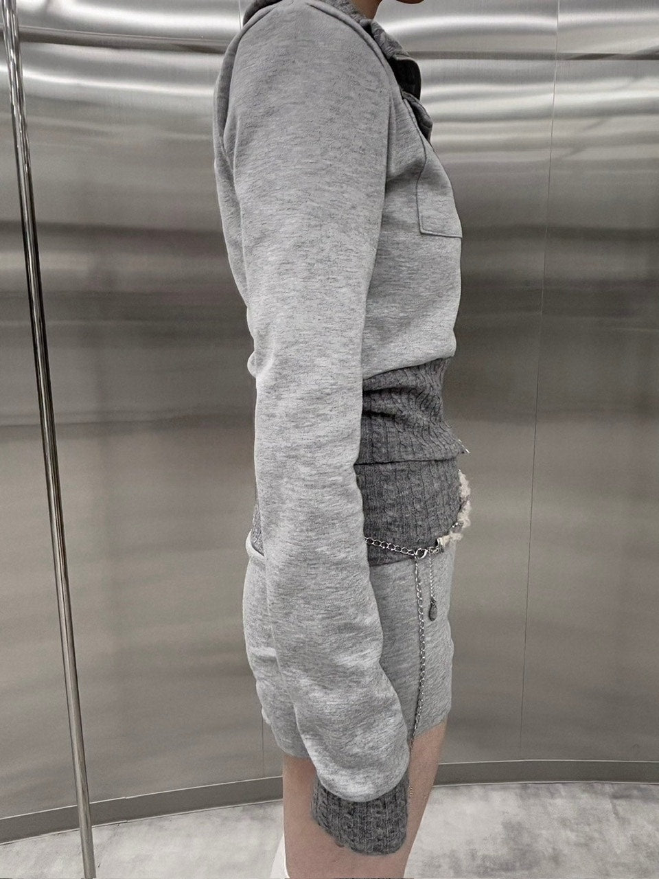 受注制【nmtc +】bi-color jacket and shorts set (3color)