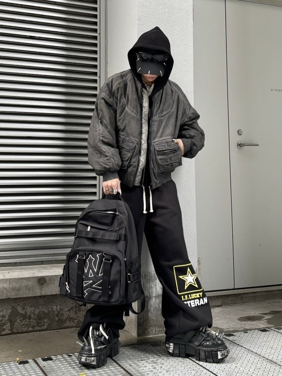 受注制【Never mind the XU】washed ma-1