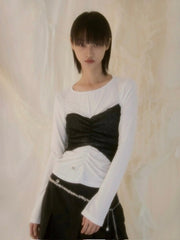 【FLAREUP】Bustier Layered Long Sleeve / 【フレアアップ】ビジターレイヤード長袖Ｔシャツ