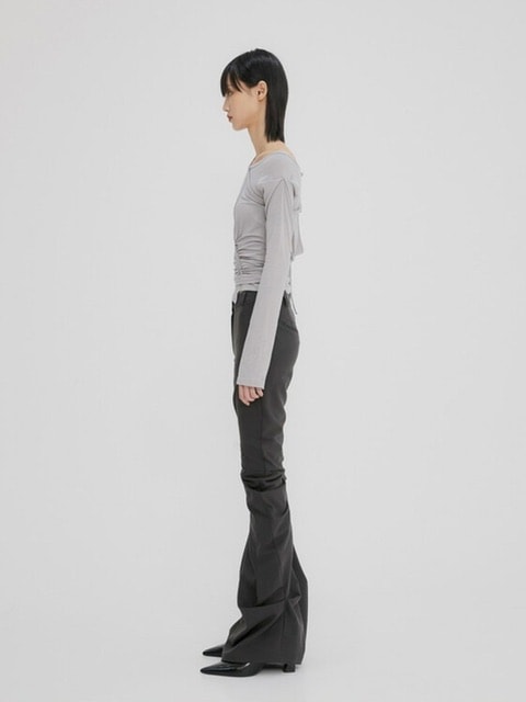 【FLAREUP】Asymmetrical Drape Pants / 【フレアアップ】アシンメトリードレープパンツ