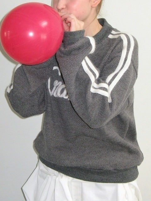 【CRANK】ANGORA LINE FLOWER KNITWNAR / 【クランク】アンゴララインフラワーロゴ長袖ニット