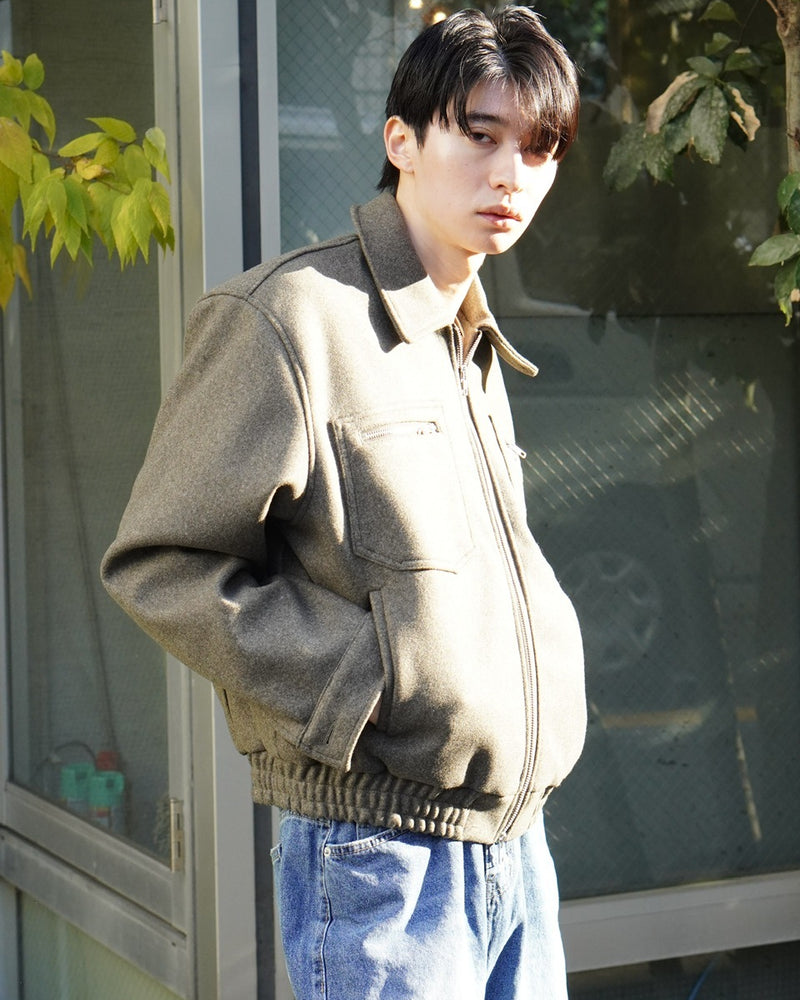 東京店WEB限定【Chikashitsu +】clear wool blouson (3color)