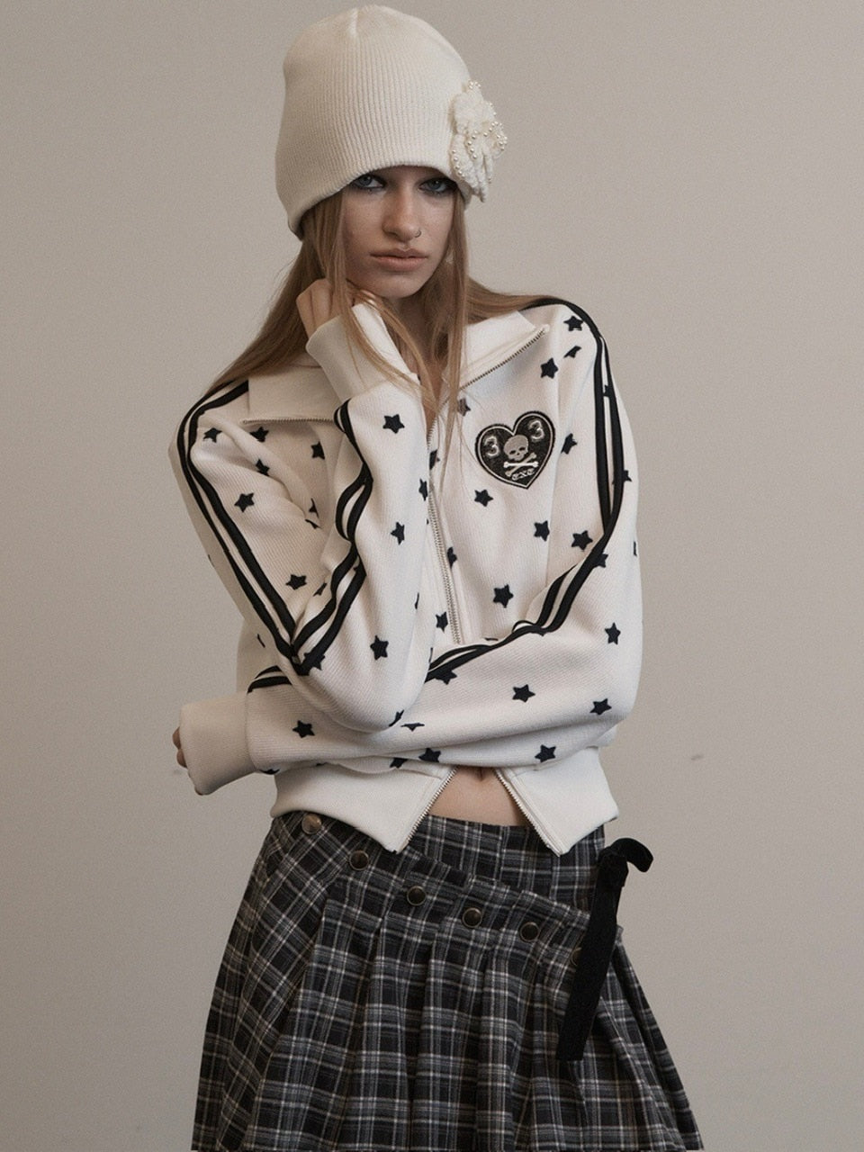 【SETUP‐EXE】STAR SPORTY ZIP-UP / 【セットアップエグゼ】スタースポーティージップアップジャケット