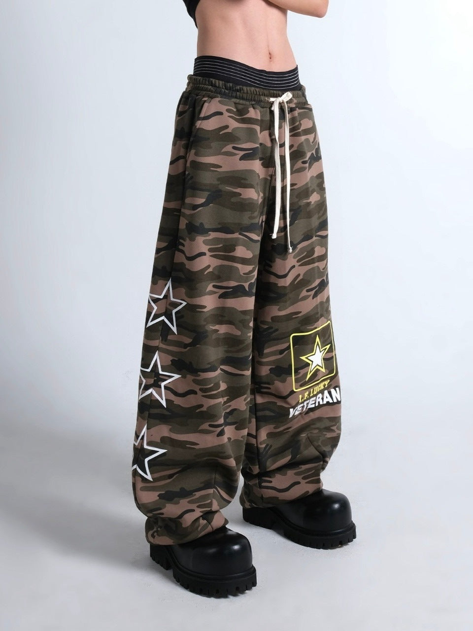 【IFEELLUCKY】Lucky army big sweat pants / 【アイフィールラッキー】ラッキーアーミービックスウェットパンツ