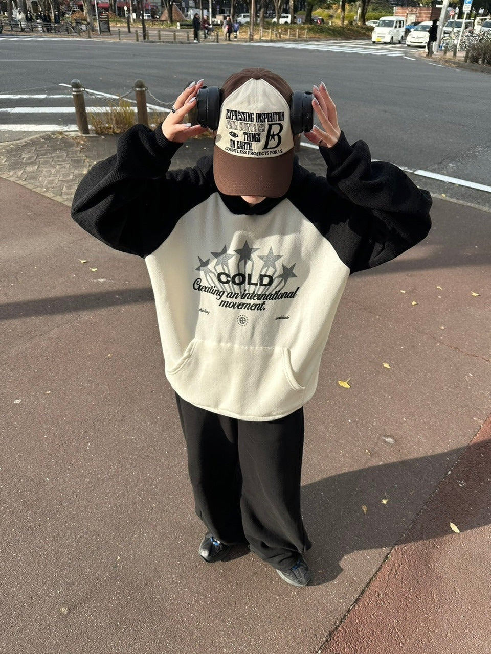 【youll】raglan rib hoodie