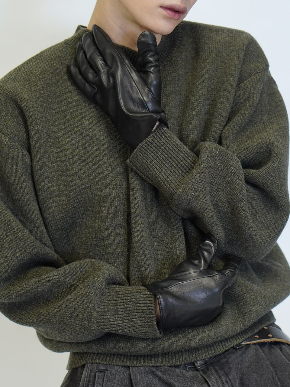 東京店WEB限定受注制【Chikashitsu +】Lamb Leather Gloves