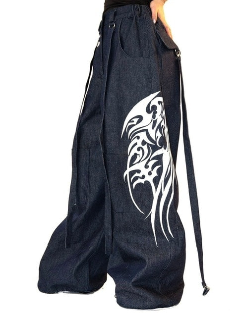 【ESQAPE】MECHA TRIBE PRINT TROUSERS